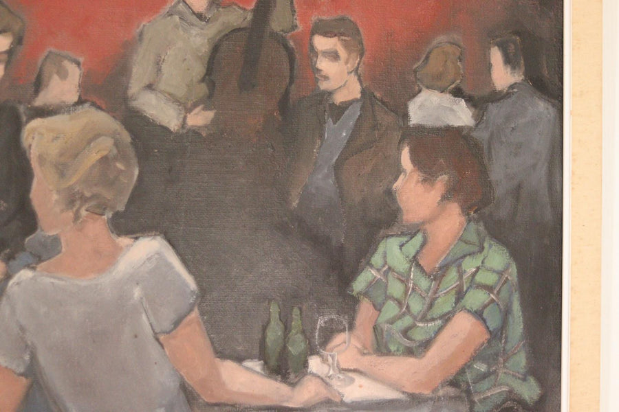 Original Mid-Century Norwegian Oil on Canvas – by Otto Olsen, 1958