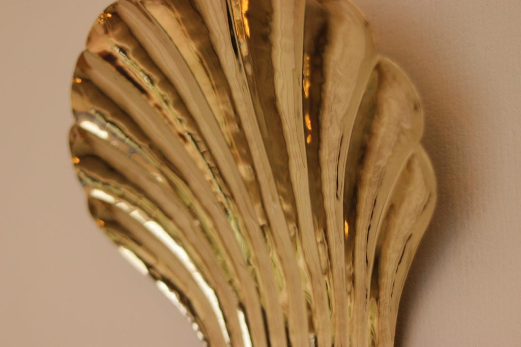 Large Mid-Century Swedish Brass Sconces
