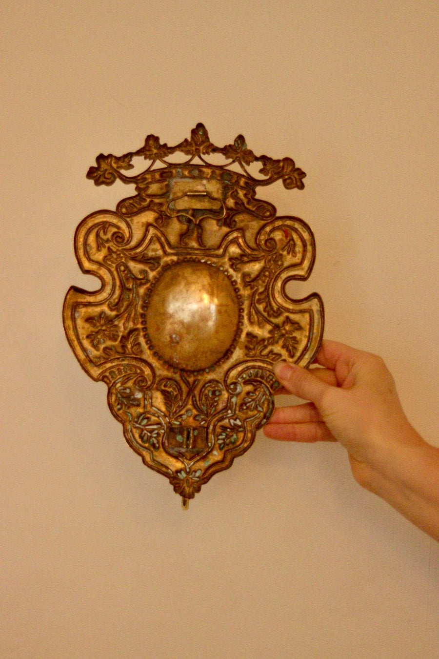 Pair Of Mid Century Swedish Brass Sconces