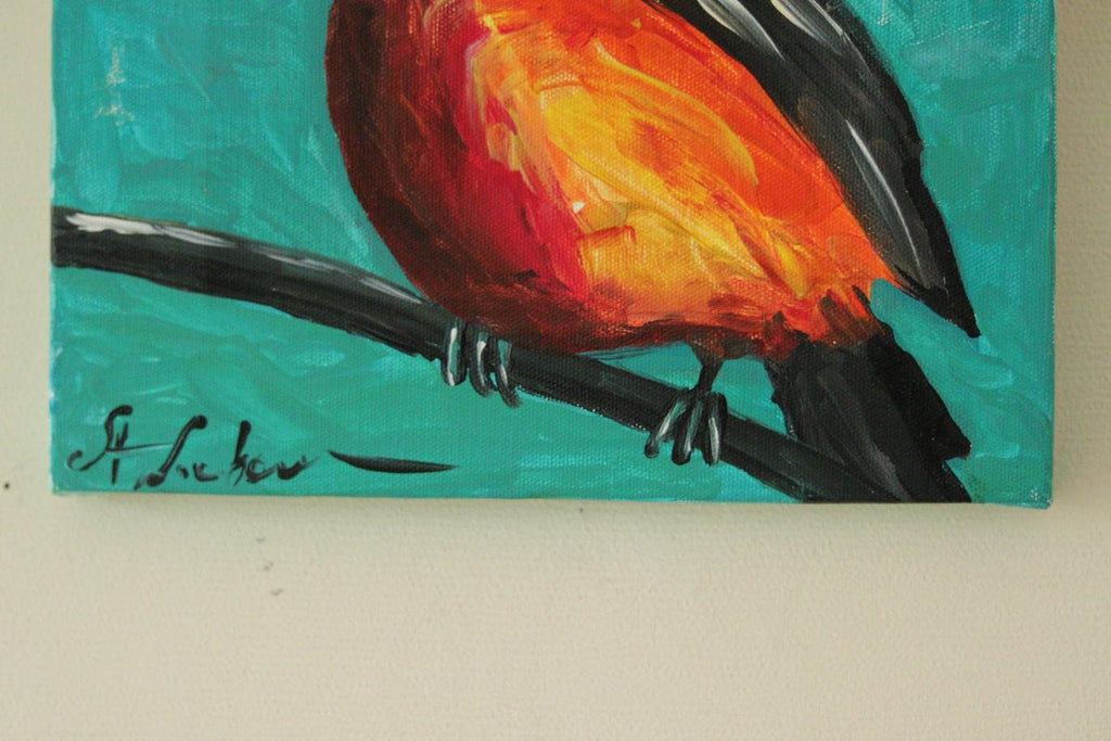 Original Vintage Oil on Canvas – “Bird”