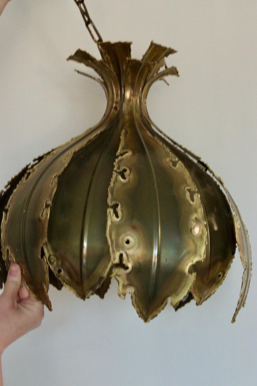 1960's  Danish Butalist Pendent by Svend Aage Holm Sørensen, " Onion"