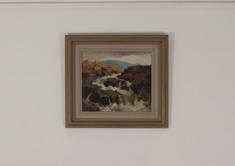 “Landscape with Waterfall” by Åke Ahmlund