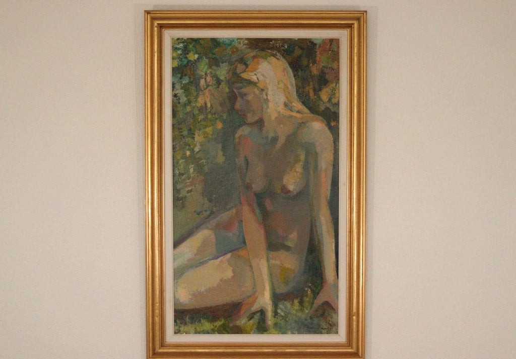 “Seated Woman” by Bernhard Petersen (1911–1988)