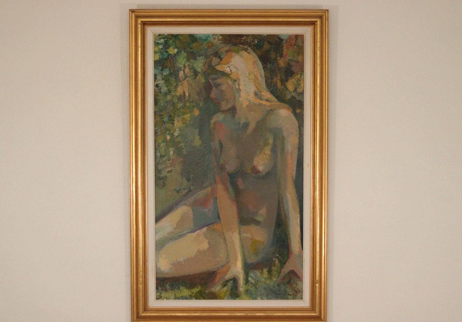 “Seated Woman” by Bernhard Petersen (1911–1988)
