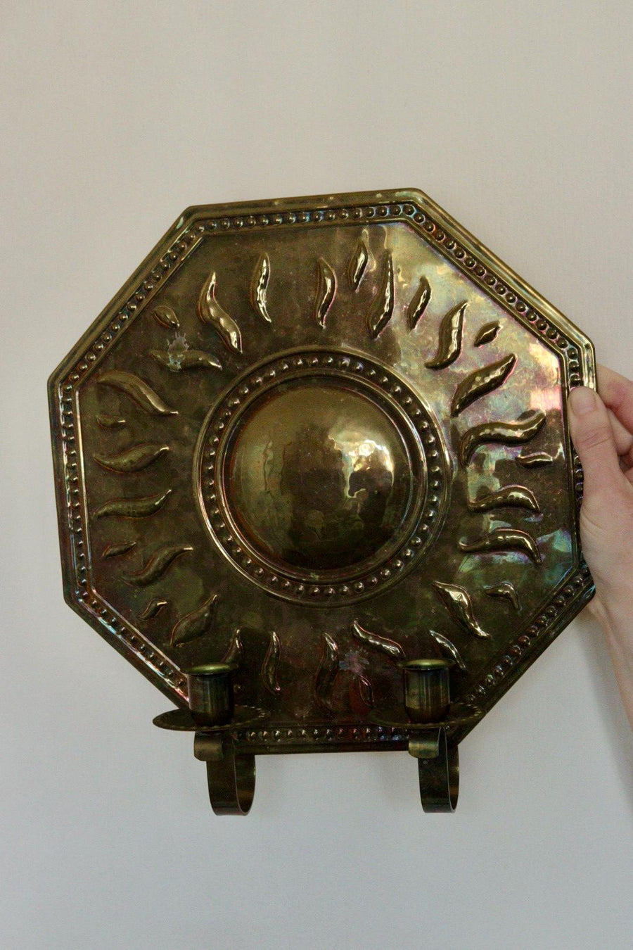 Pair of Mid-Century Brass Swedish Sconces by Torbjörn Tested