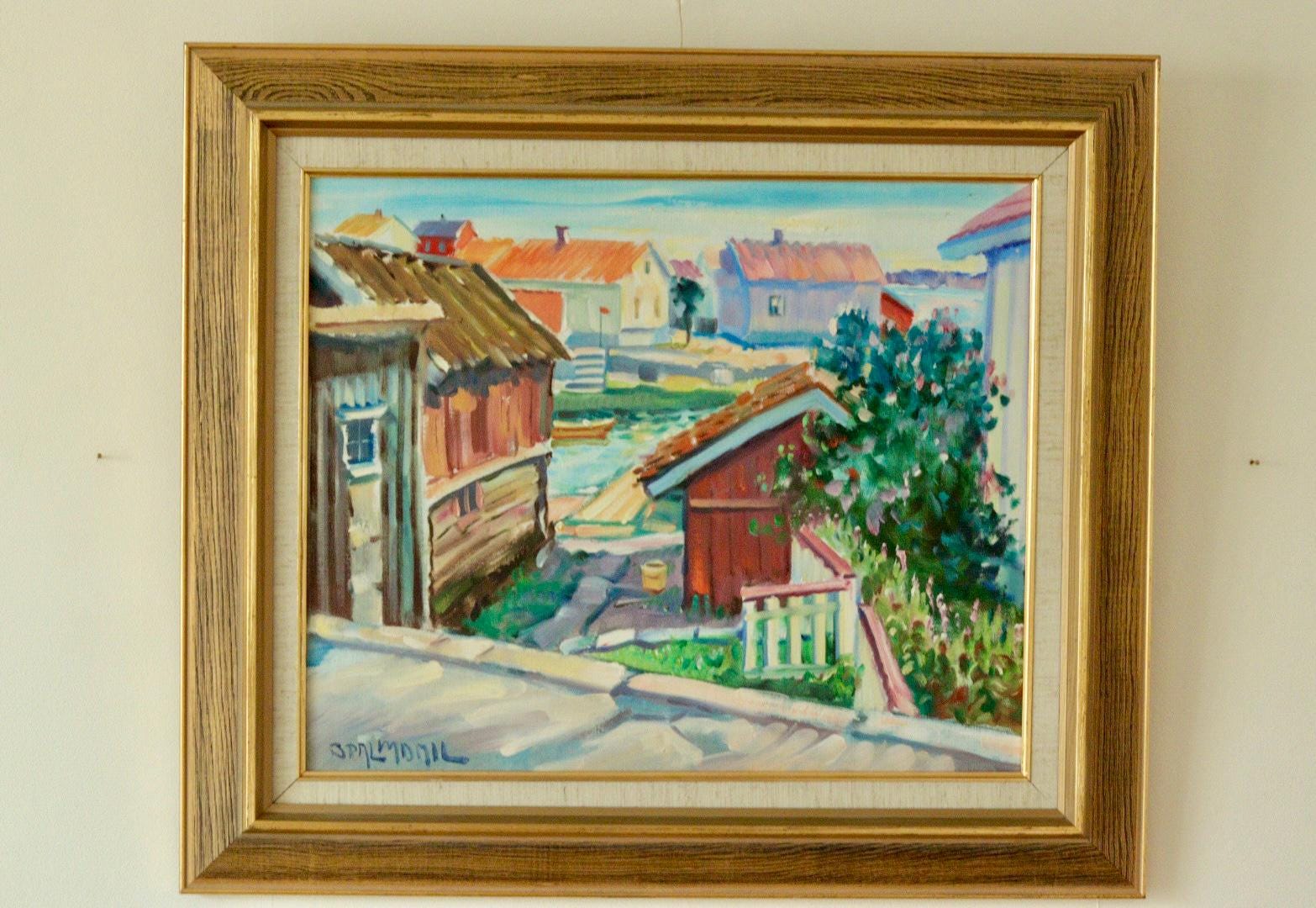 "Village Scene" by Bruno Palmdahl