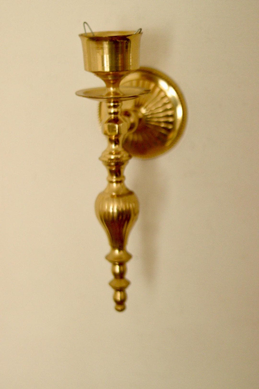 A Pair Of Vintage Brass Sconce