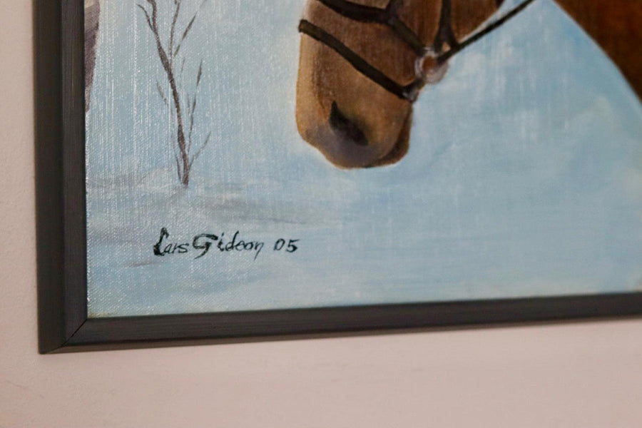 "HORSE IN SNOW" by Lars Gideon