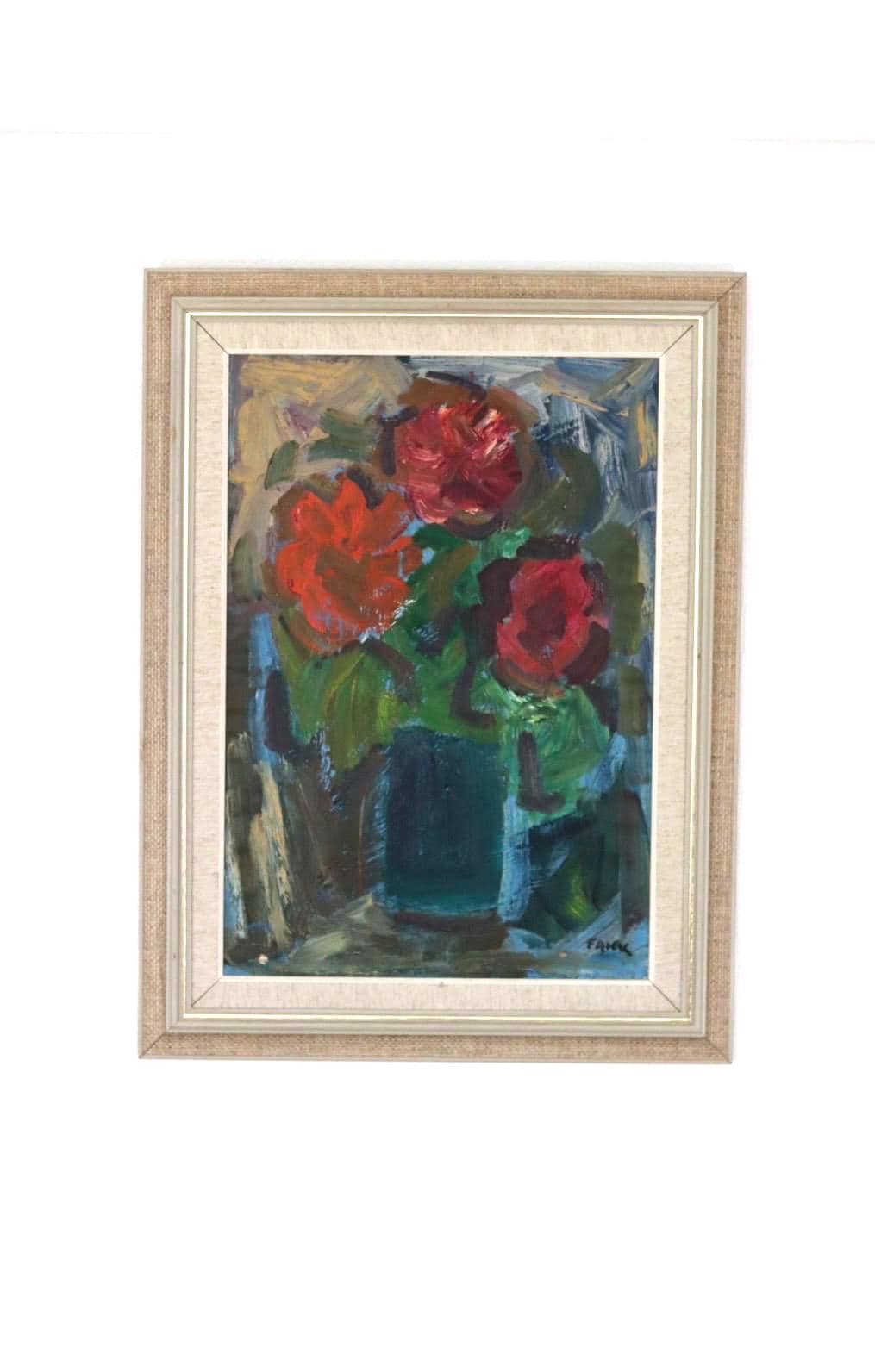 “Still Life with Vase” by Gösta Falck