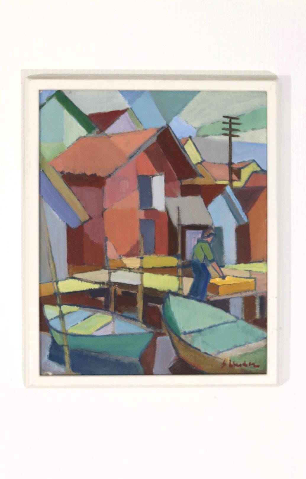 “Houses and Boats” by Helge Linden