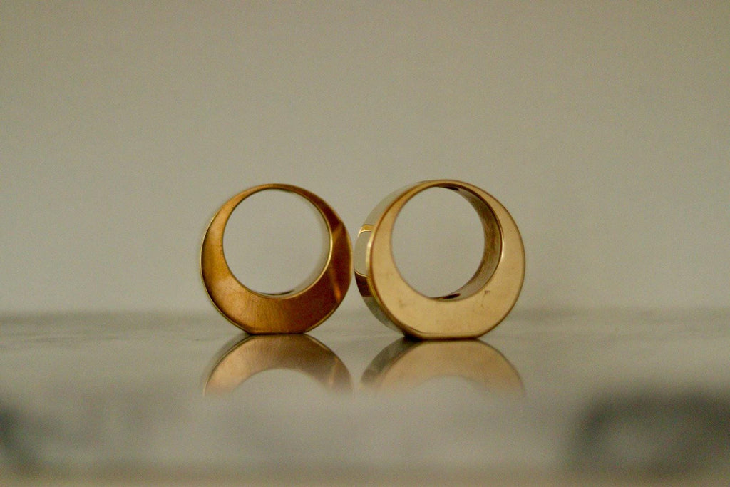 Pair of Mid-Century Swedish Brass Candle Holders by ARTHUR PE, Kolbäck