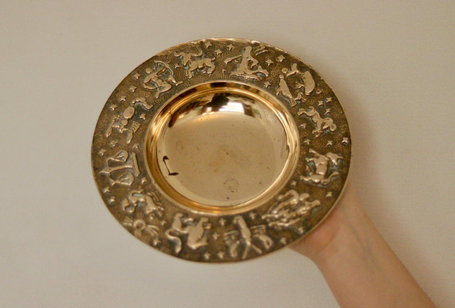 Zodiac Brutality Vintage Brass Dish