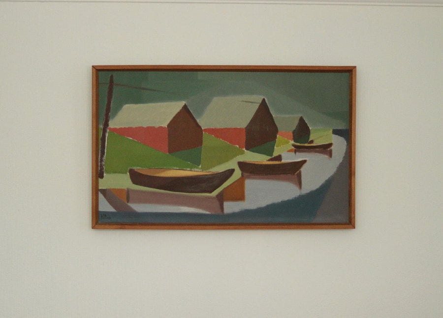 “Moored Boats” by bon
