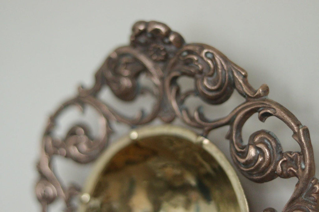 Pair of Antique Swedish Art Craft Copper & Brass Sconces