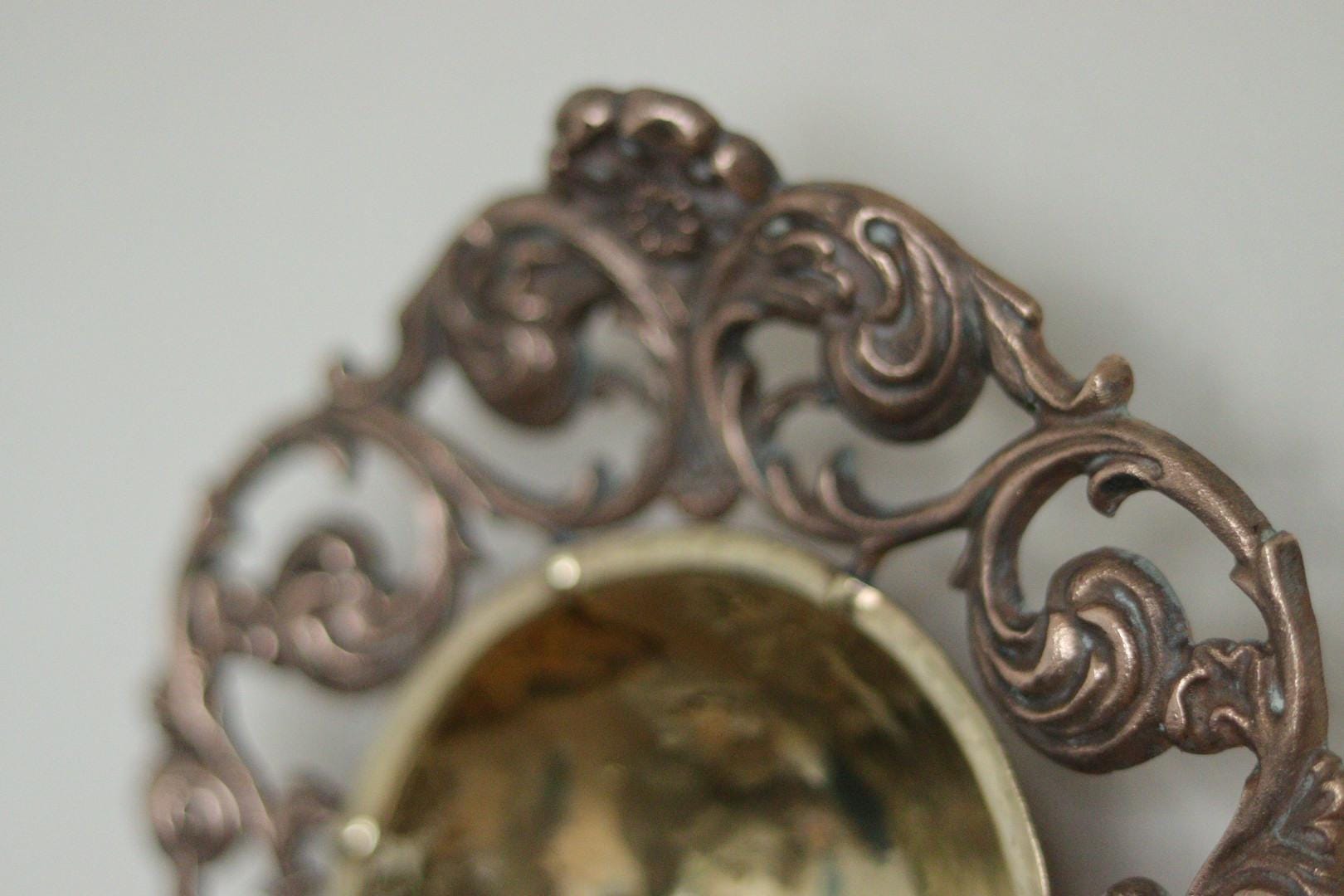 Pair of Antique Swedish Art Craft Copper & Brass Sconces