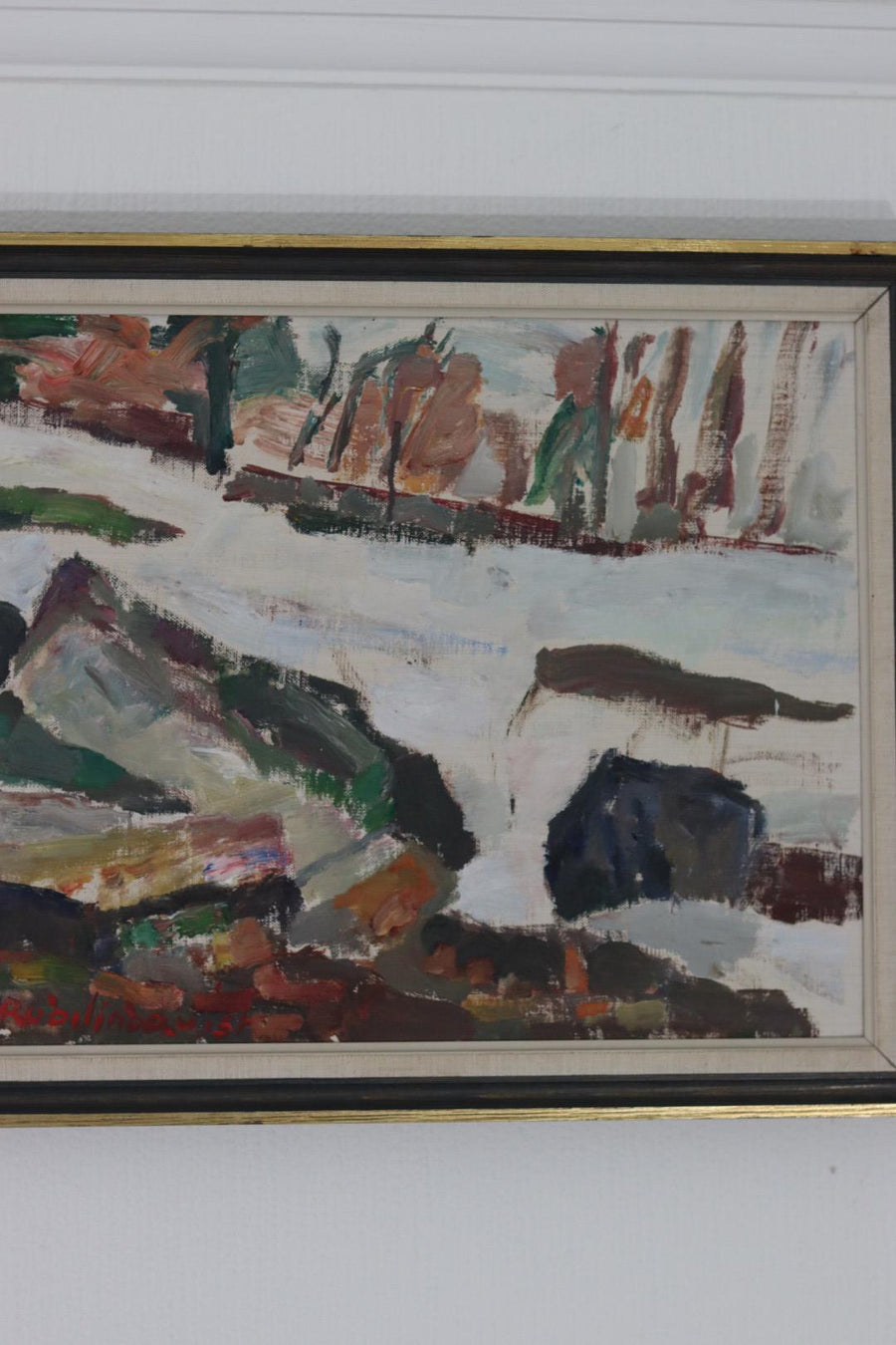 “The Cottage in Snow” by Rudolf Lindqvist