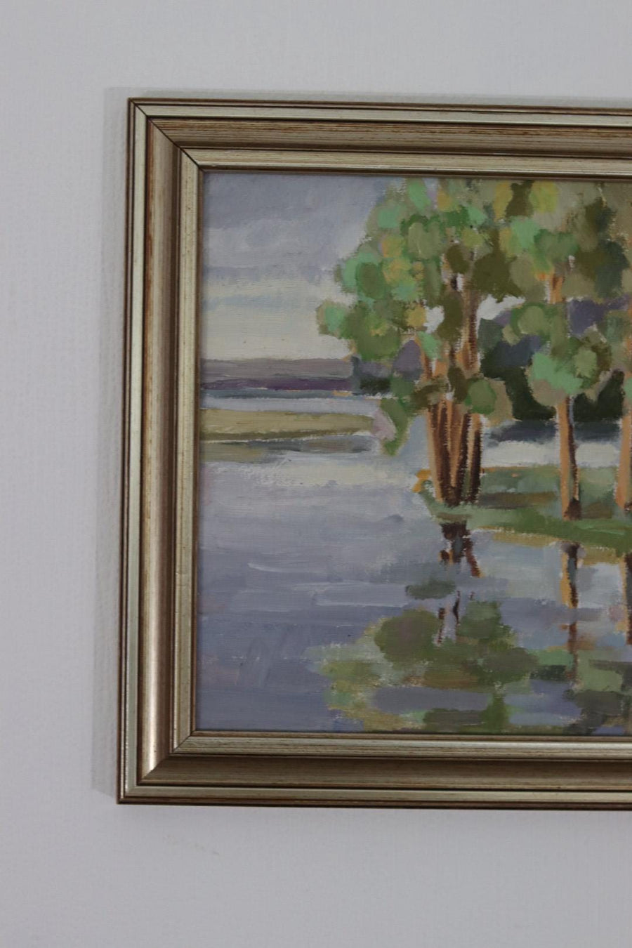 “Trees and Lake” by H. Larsson