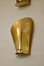 Pair Of Vintage Swedish Brass Sconces