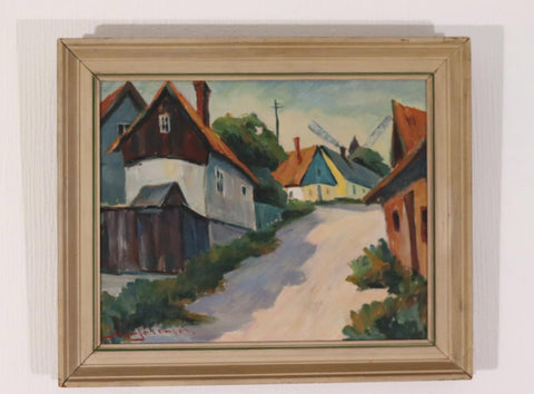“Village Scene” by Alvar Johansson