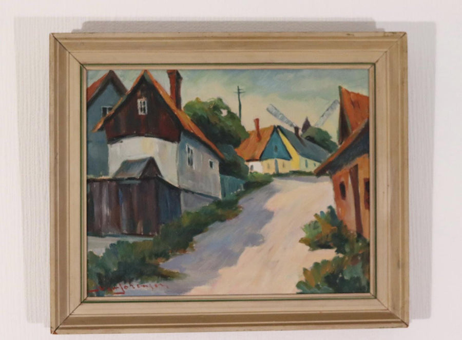 “Village Scene” by Alvar Johansson