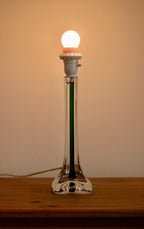 Vintage Glass table lamp by Hannelore Dreutler, Studio Åhus, Sweden, 1990's