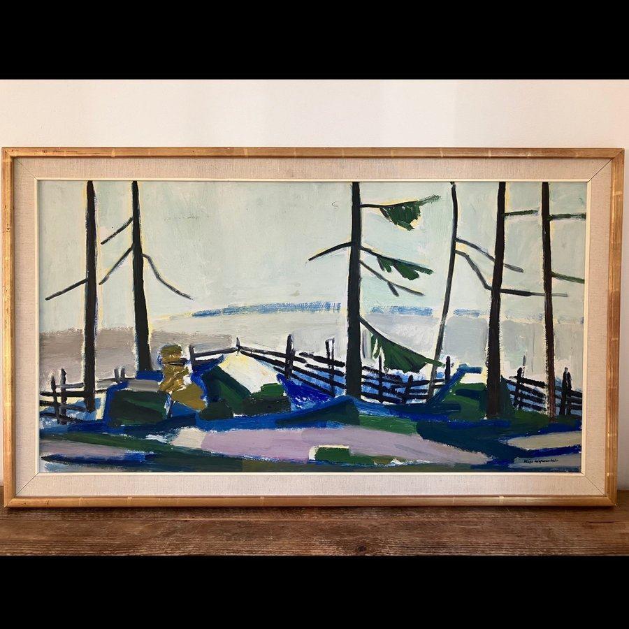 “Winter Day in the Garden” by Kåge Liefwendal 1960s