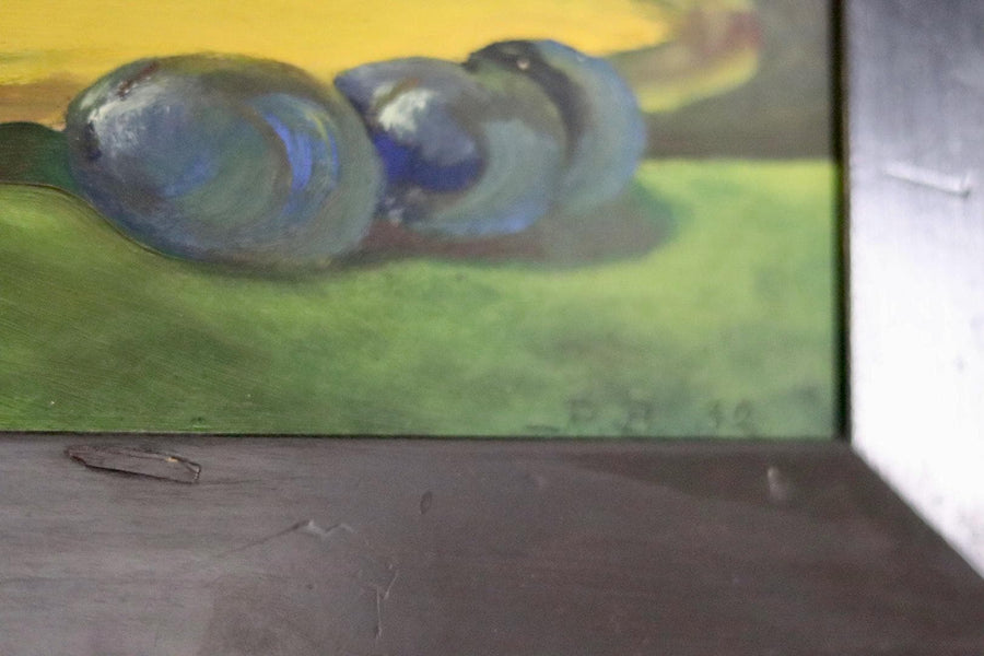 Swedish Mid-Century Oil On Panel Paintings "Pair of Still Life Panels"