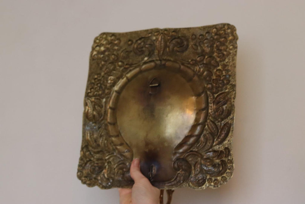 Pair of Antique Swedish Brass Sconce Circa 1800