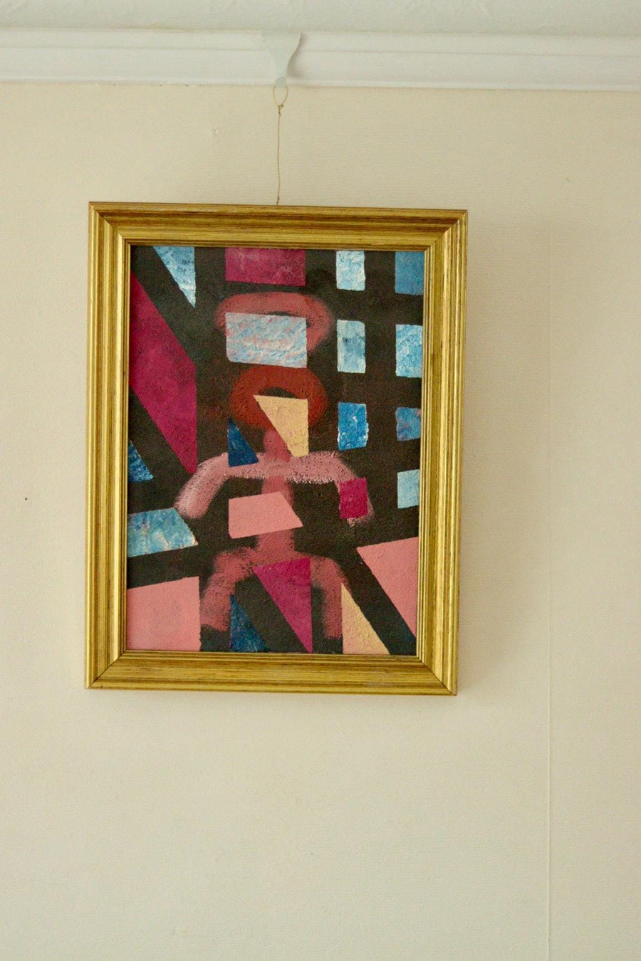 Original Swedish Oil on Panel " Abstract "