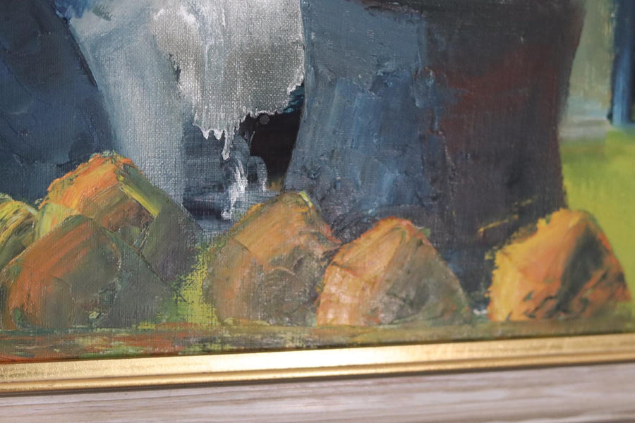 Original Swedish Oil on Canvas – “Vibrant Still Life”