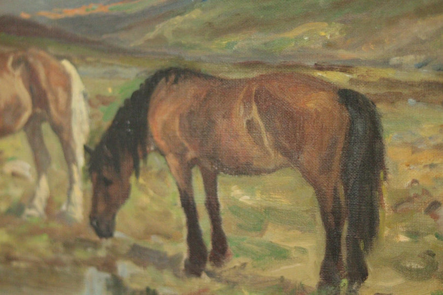 Grazing Horses by Rolf Nielsen