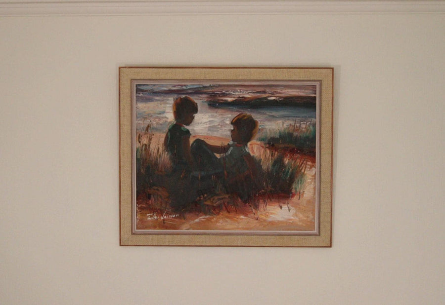 Children on the Beach by T. Larsson