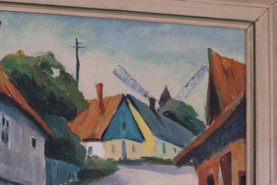 “Village Scene” by Alvar Johansson