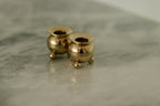Pair of Mid-Century Swedish Brass Candle Holders by Skultuna