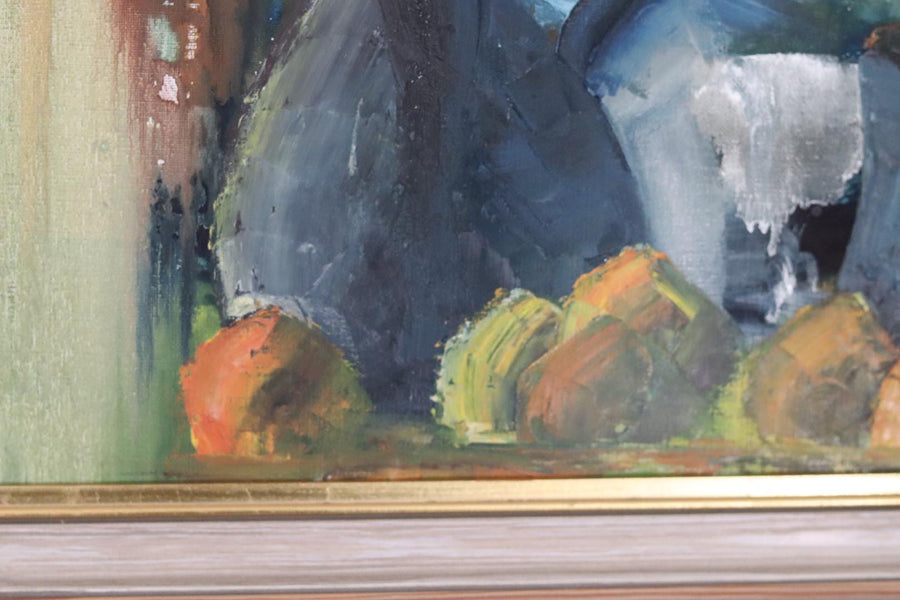 Original Swedish Oil on Canvas – “Vibrant Still Life”