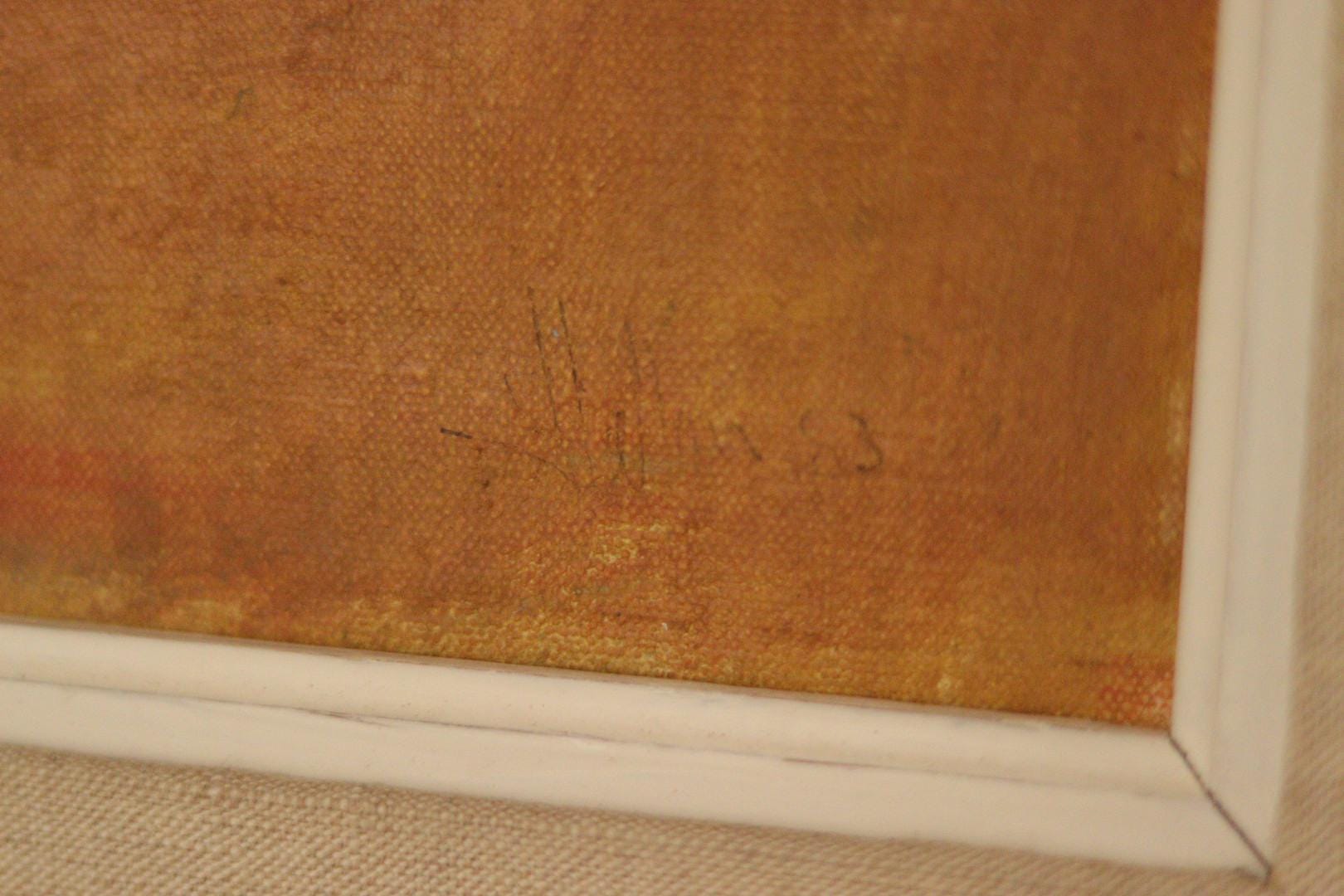 Mid-Century Swedish Oil on Masonite "Still Life"– Dated 1953