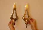 A Pair of Vintage Brass Sconces