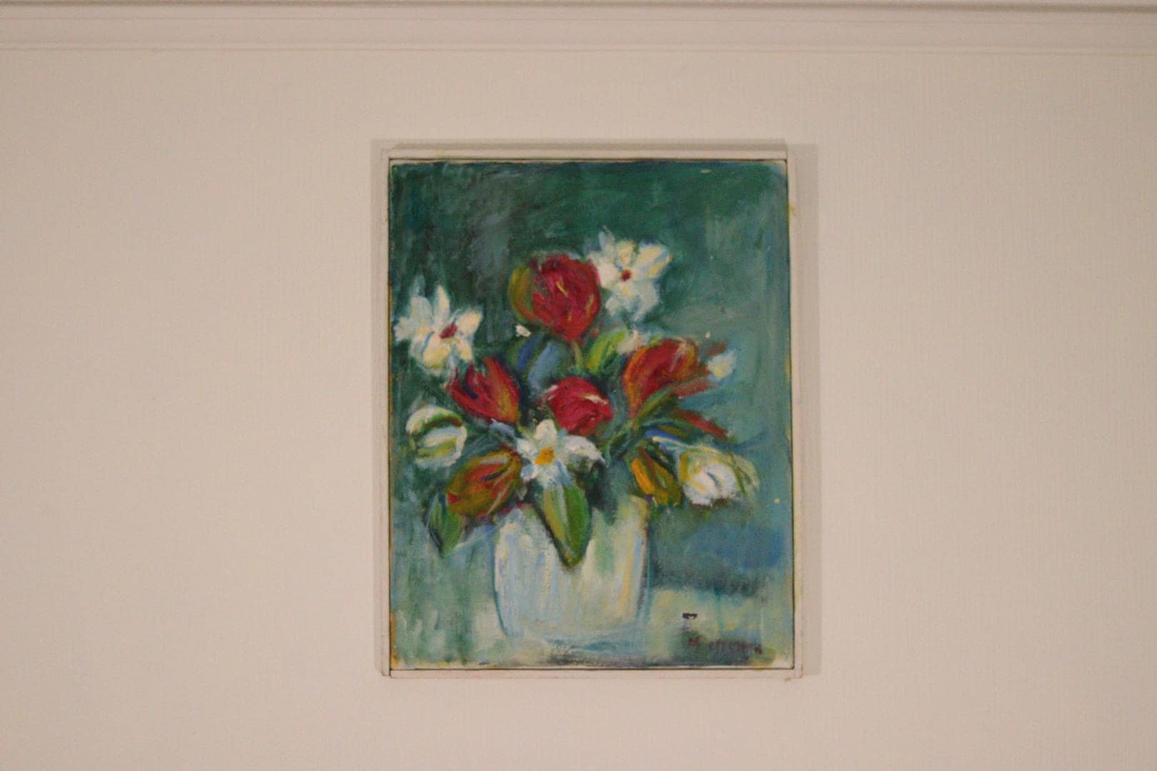 “Vase and Flowers” by M. Hernek