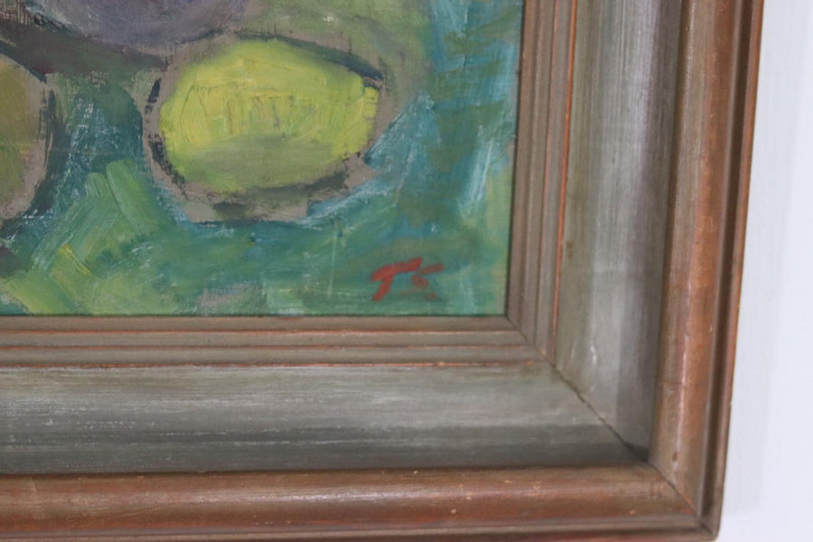 “Still Life: Vases and Fruit” by T.S.