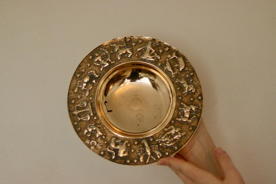 Zodiac Brutality Vintage Brass Dish