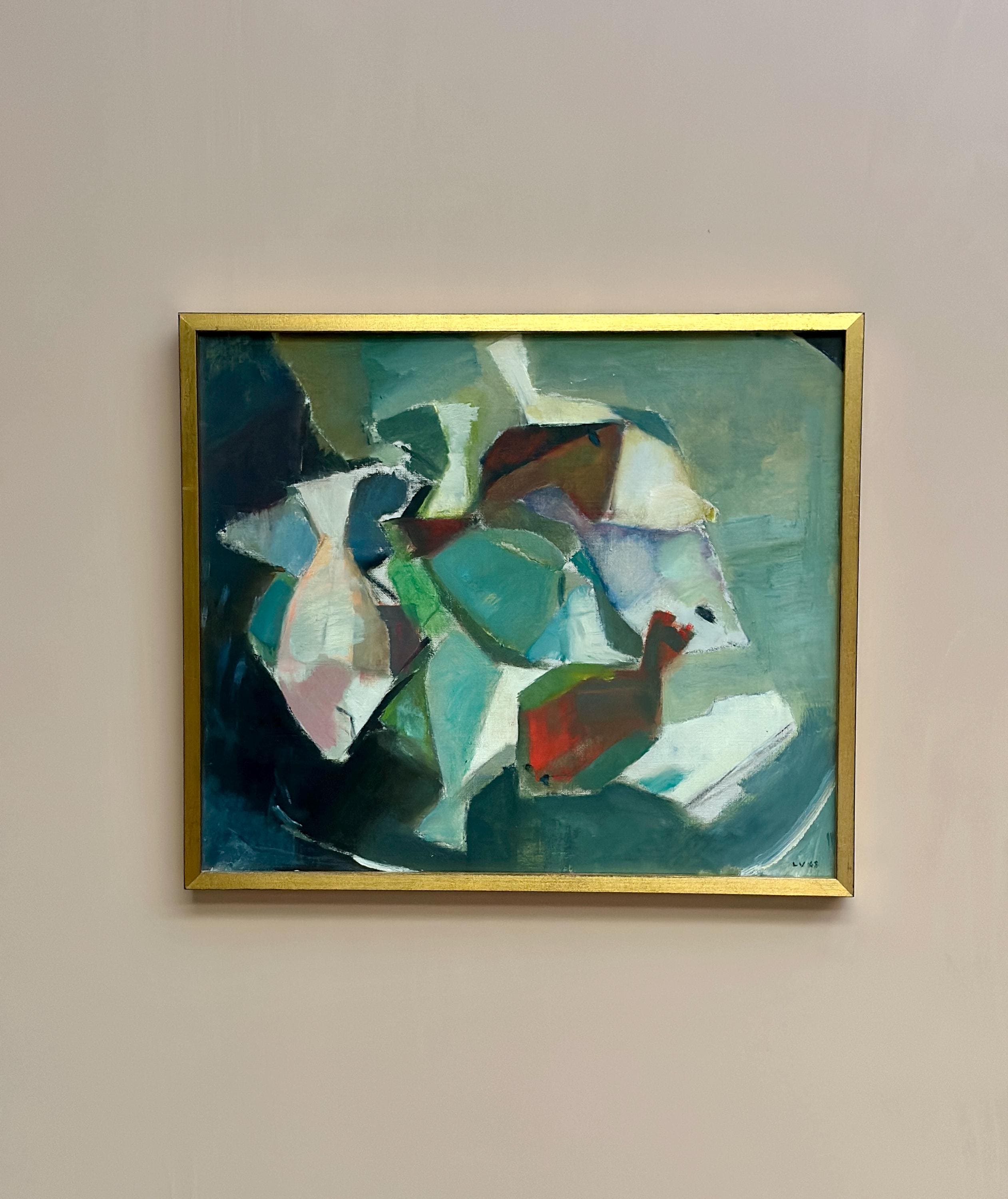 'Abstract Composition with Fish' by Lars Vidlund