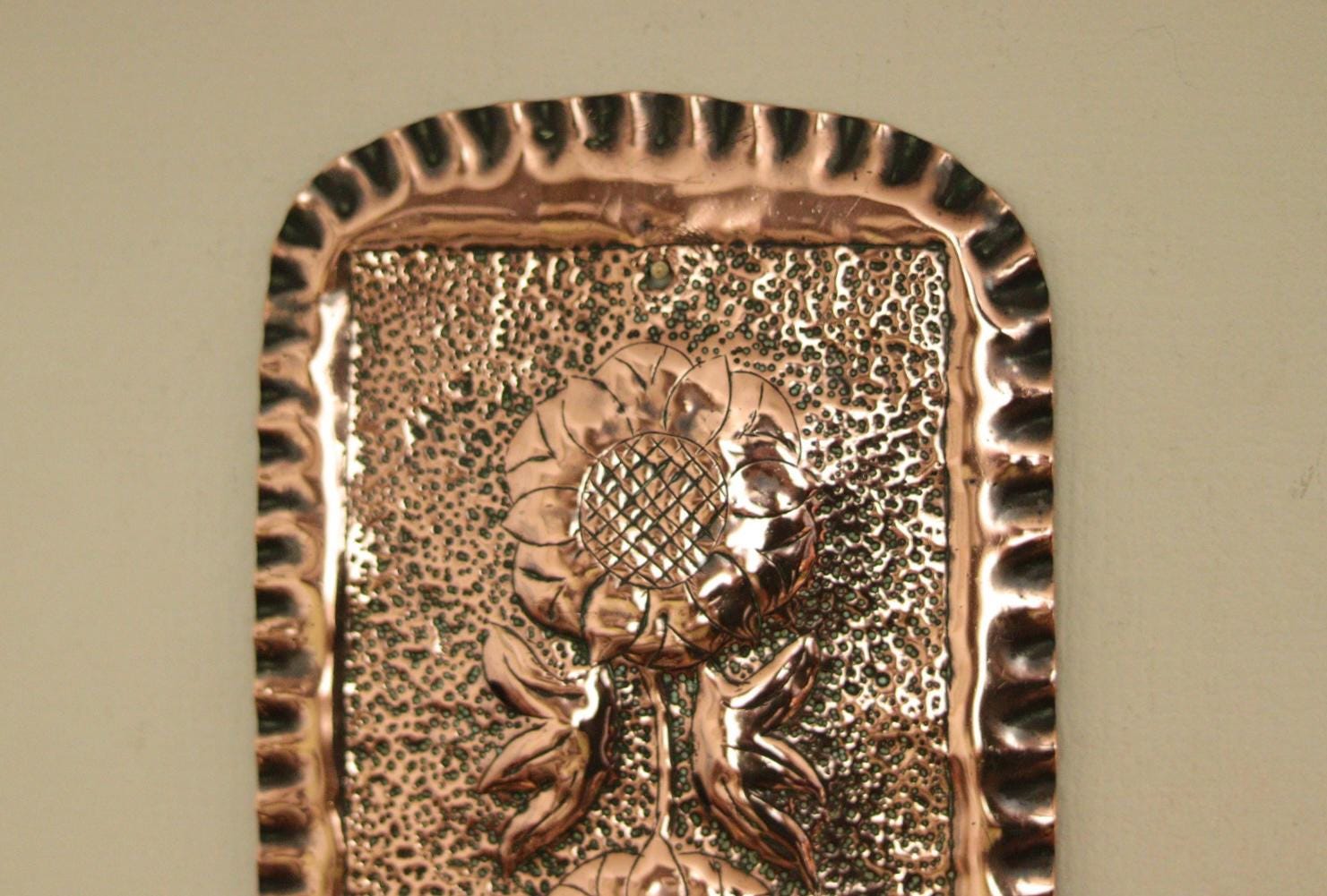 SINGLE Mid Century Swedish Copper Sconce