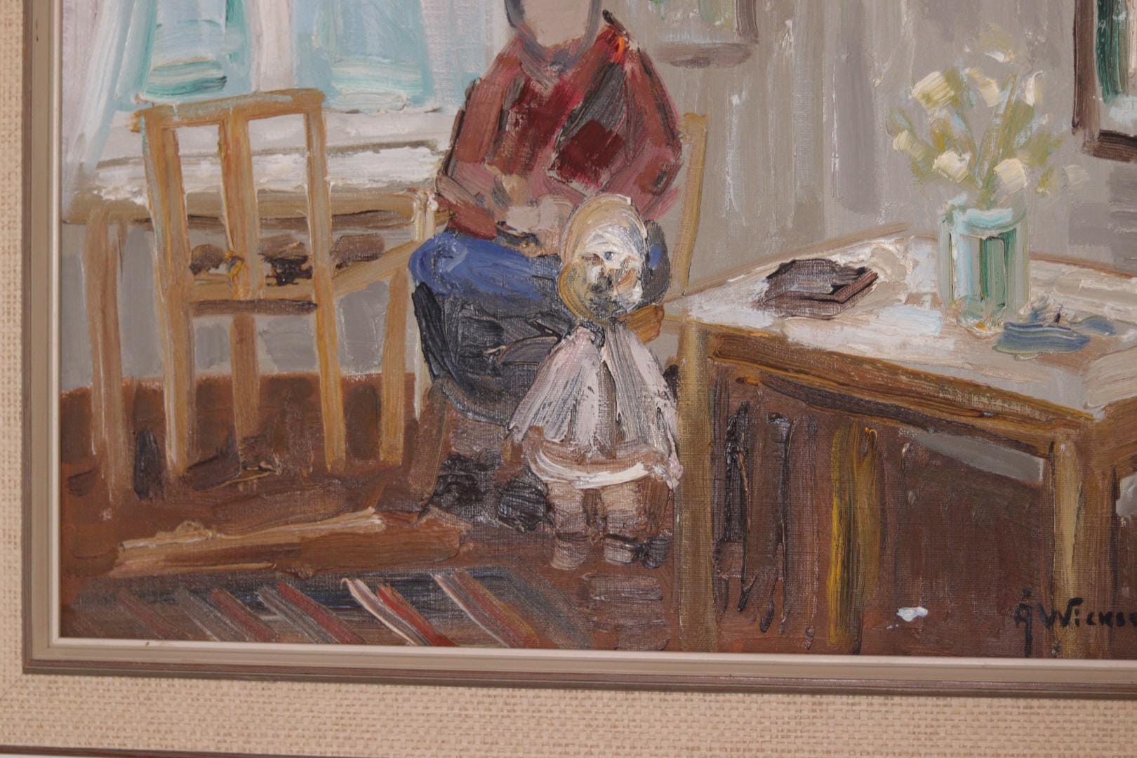 “Figure in Interior” by Åke Wickström