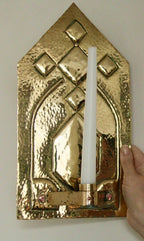 Pair Of Mid Century Swedish Brass Sconces