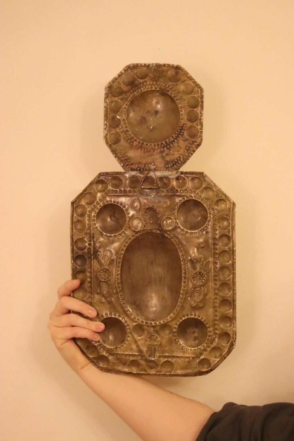 Large Mid-Century Swedish Brass Sconces