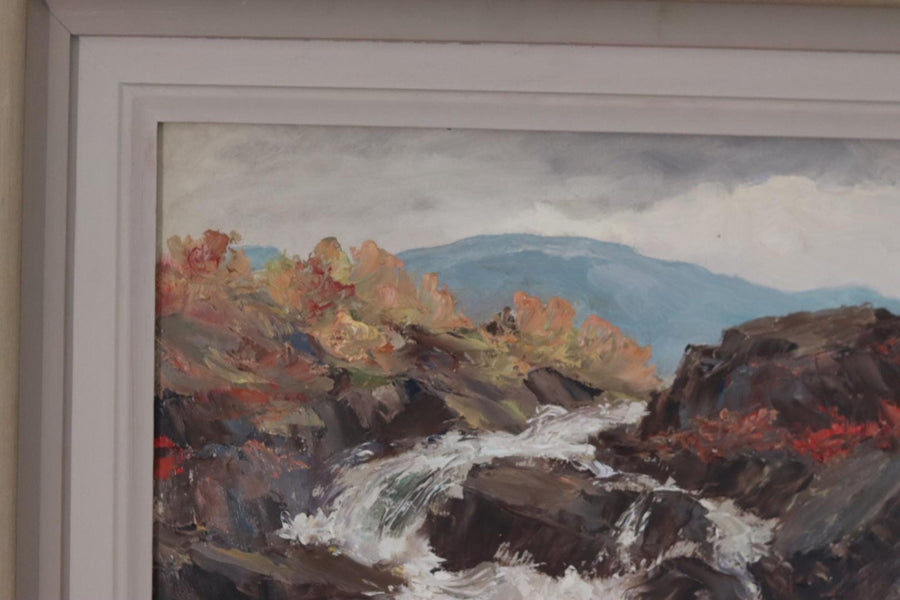 “Landscape with Waterfall” by Åke Ahmlund