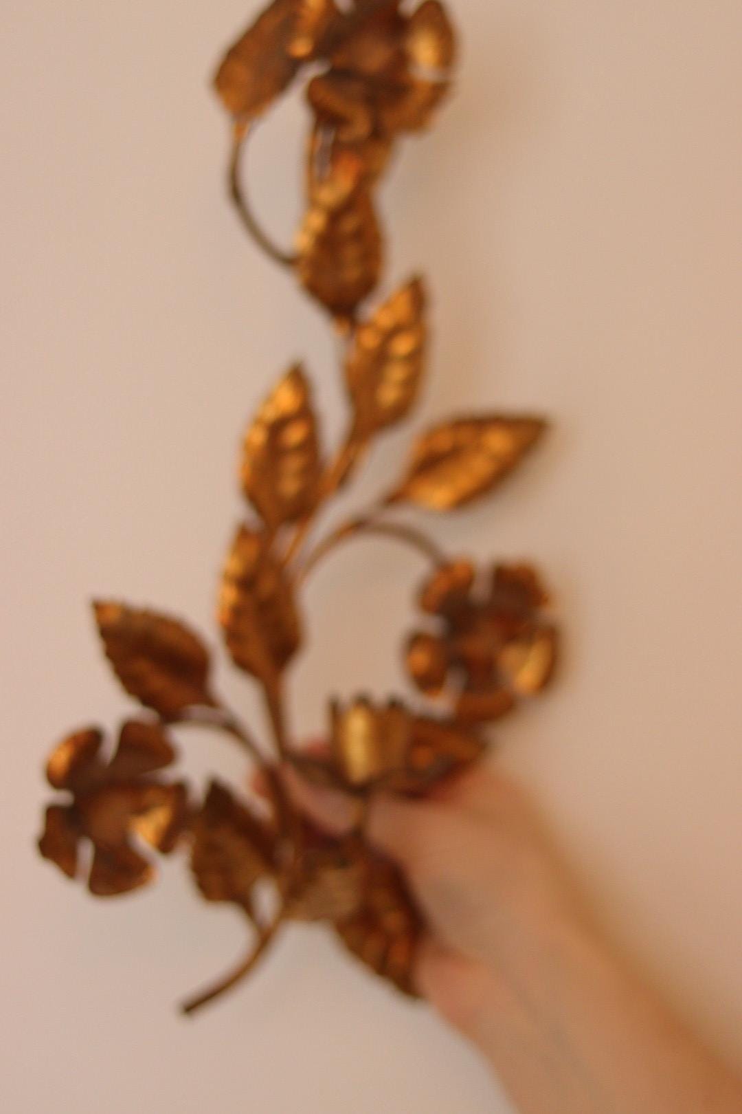 Pair of Mid-Century Italian Gilded Sconces