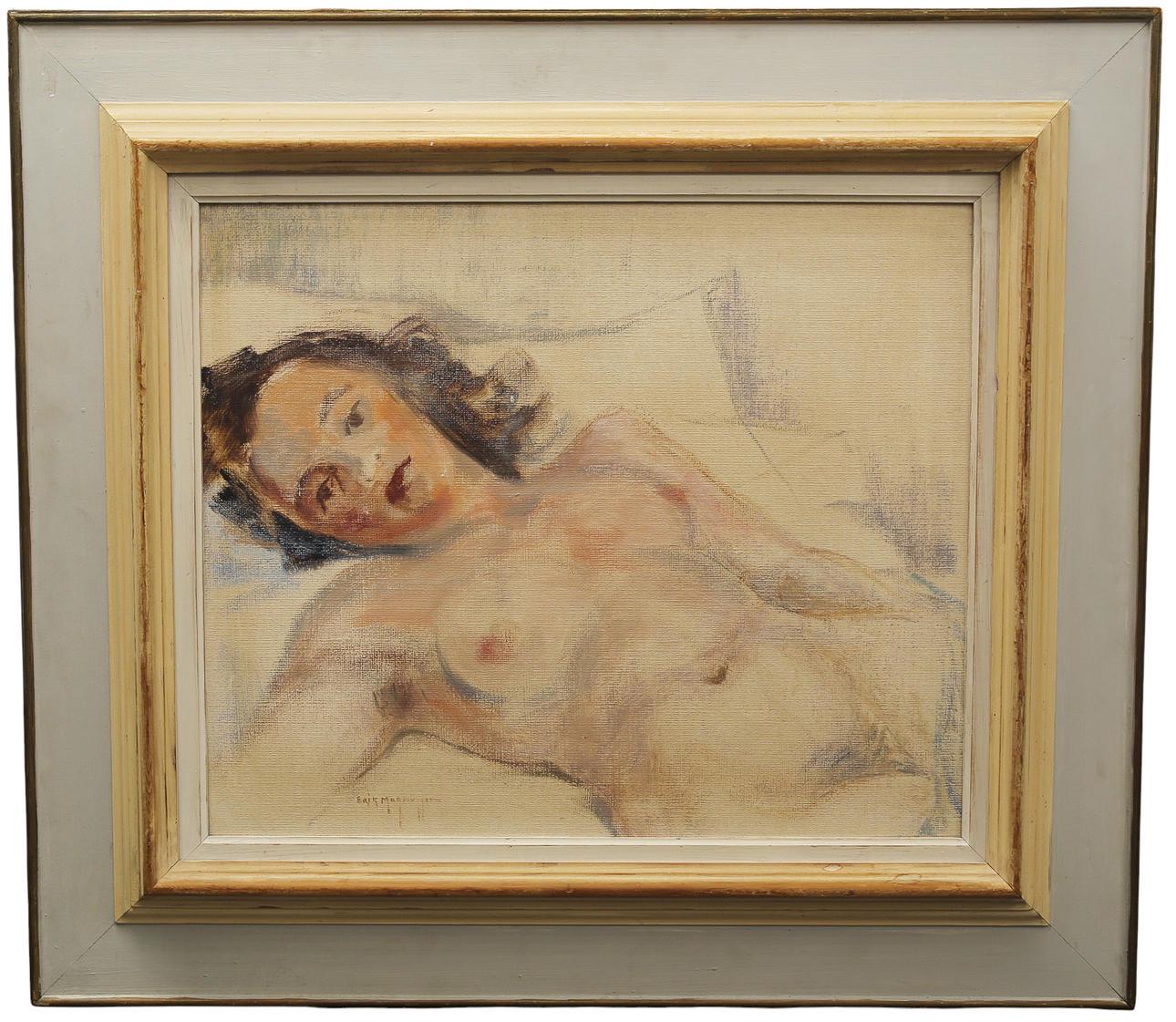 “Reclining Nude Woman” by Erik Magnusson