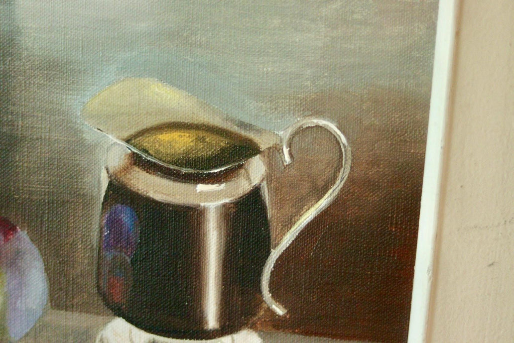 "Still Life with Plums and Jug"by Gösta Emming