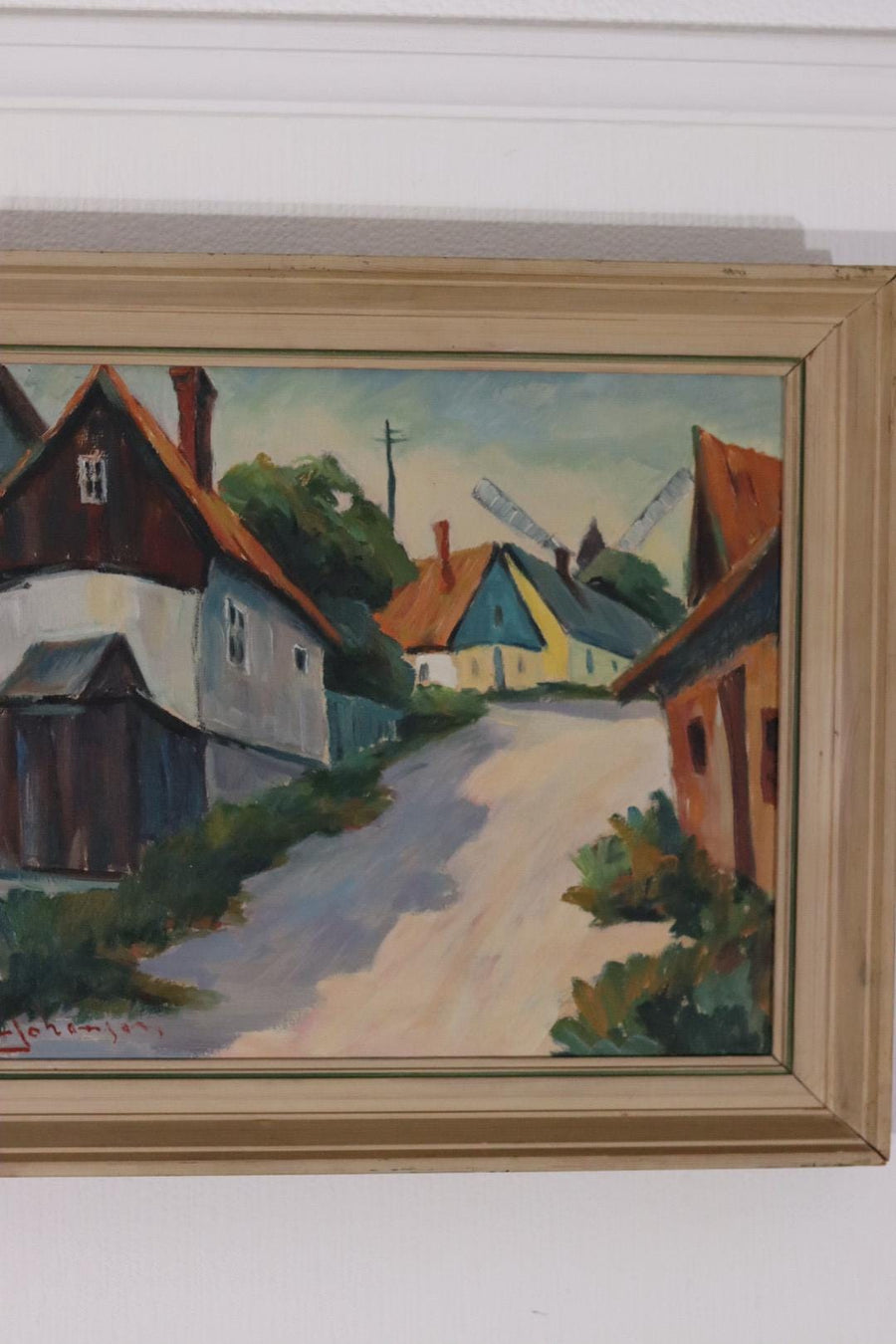 “Village Scene” by Alvar Johansson